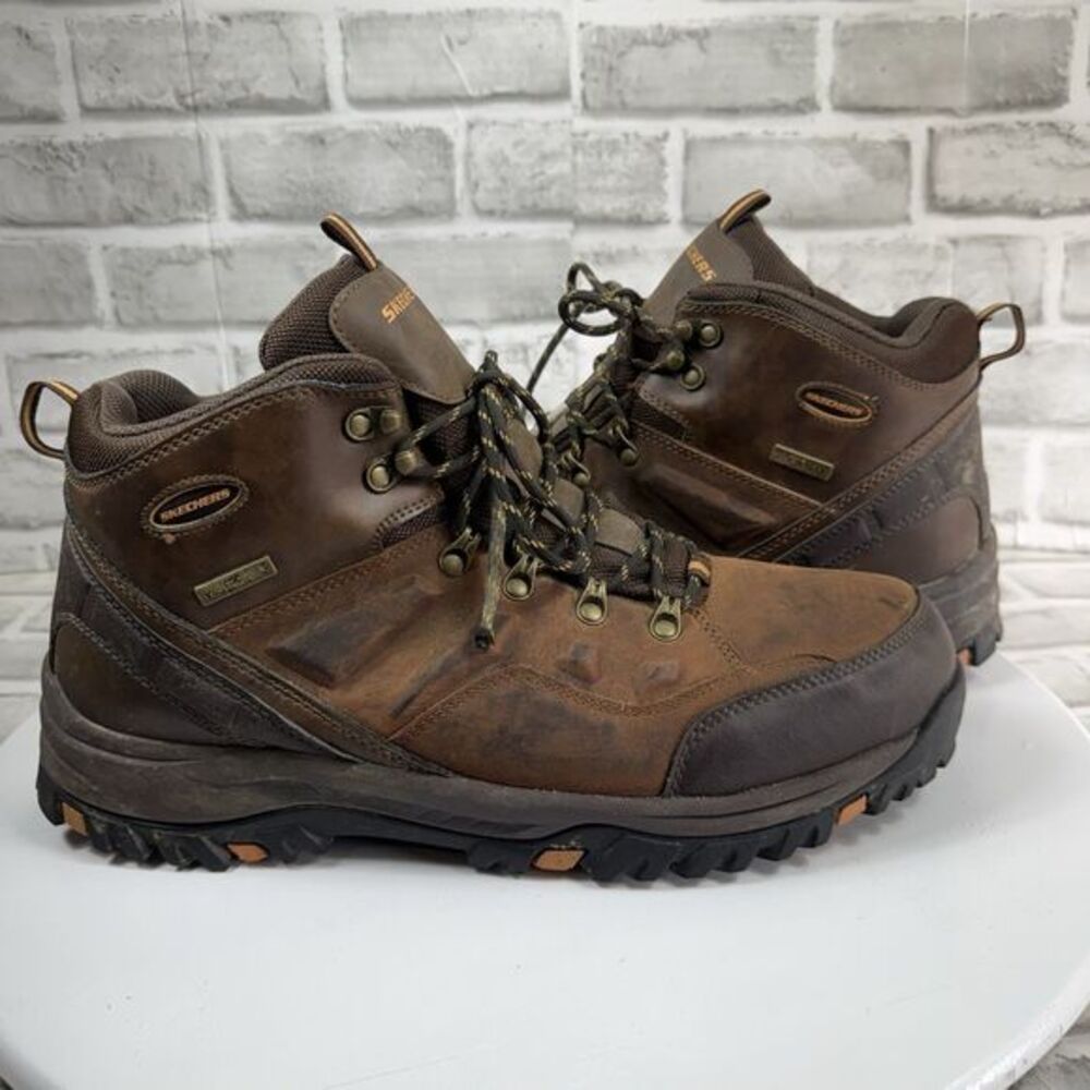 Skechers Relment Traven Men's Size 13 Brown Waterproof Hiking Boots 65529